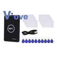 RFID Reader Writer Duplicator, NFC Reader, Smart Card Programmer, Access Card Decoder, Writable T5577 UID Fobs Cards