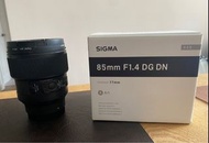 Sigma 85mm 1.4 dg Dn Sony e mount
