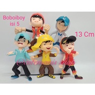 Free Mini Gold Big Sale Fasion Boboiboy Action Figure Toy/Boboiboy Cake Topper Set Of 5