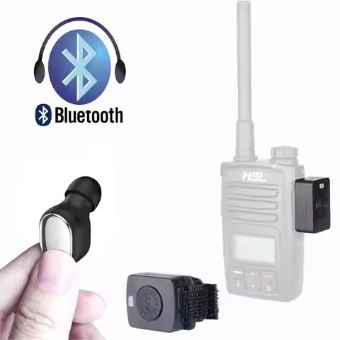 Walkie Talkie Bluetooth Headset K/M Mini Earphone Handheld Two Way Radio Wireless BT Headphones For 