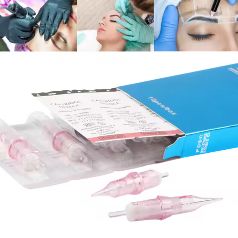 Sterile Safety Tattoo Cartridge Needle 10PCS 1 3 5 7 9 11 RL RS Disposable Membrane Tattoo Makeup Ne