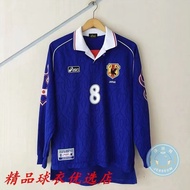 Retro Edition 1998 Japan Home Shirt Long Sleeve Football Jersey S-2XL,Can Add Your Name and Number