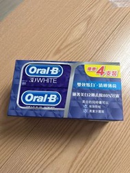 （超抵價）Oral-B 3D White 雙效炫白美白牙膏4支裝