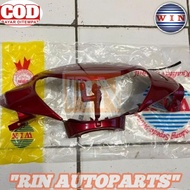 MERAH MIO SMILE 28D HEADLIGHT COVER, MAROON RED, ORIGINAL WIN BRAND