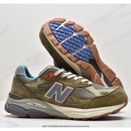 Green 990 New Balance sneakers nb990v3 990 American retro style running shoes