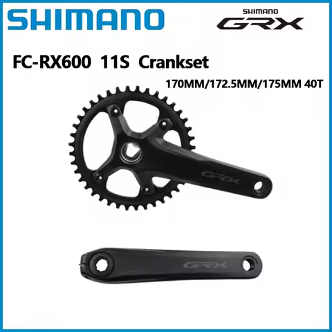 SHIMANO GRX RX600 Crankset 11S Gravel 1x11speed 170MM 172.5MM 175MM Chainring 40T With BB RS501 BSA/