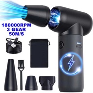 180000RPM Jet Mini Portable Fan 3 Wind Speed Electric Turbo Blower Air Duster Keyboard Car Cleaning