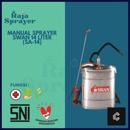 SWAN SPRAYER TANGKI STAINLESS SEMPROTAN HAMA MANUAL 14 LITER SA-14 - CHARLESSTORE5