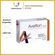 Aeva Aveflon Tablet 500mg (10’s / Box 3x10’s) (Hemorrhoid @ Buasir)