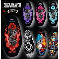 Seat cover, AMV Motorcycle Seat Protector With street ghost motif For nmax,pcx,aerox,filano,fazzio,scoopy,beat Motorcycle Seat Protectors Etc