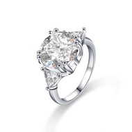 GANGZHENGSHENG | Silver 925 D-color 5ct Moissanite Ring