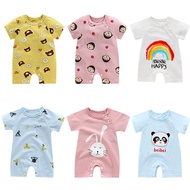 HS001 kiss baby ในไทยพร้อมส่ง เสื้อผ้าเด็กชุดเด็กหญิง ชุดเด็กชาย  0-18months new born ผ้าฝ้าย100%