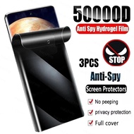 3pcs Anti Spy Privacy HD Clear Hydrogel Film For Huawei Mate 30E 30 20 10 9 Pro RS Lite X Porsche 5G