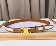 💜CELINE 賽琳腰帶 寬2.5CM 牛皮 凱旋門 黑色 女士 女款 皮帶 禮盒 送禮 節日 生日 Women's belts gift boxes gifts holidays birthdays