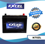 EXCEL N70ZL MAINTENANCE FREE BATTERY - 65D31L (Bateri kering) Car Battery for Toyota Hilux 2016↓, La