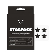 Starface Black Star BIG PACK, Hydrocolloid Pimple Patches, Absorb Fluid and Reduce Redness, Cute Sta