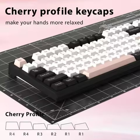 KBDiy 176 Keys GMK Olivia Keycaps PBT Cherry Profile Double Shot Keycap for Mechanical Keyboard Game
