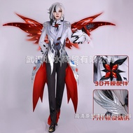 Arlecchino Cosplay Costume, Genshin Impact Fatui Harbinger Wig Set Game Genshin Impact Role Play Sui