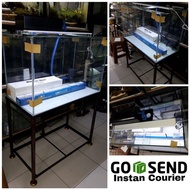 aquarium 80x40x50 8mm lengkap