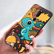 Softcase Glass Mewah Cute Cartoon for Oppo F11 / F11 Pro Premium Glass Case Mewah Terbaru | PO340 | 