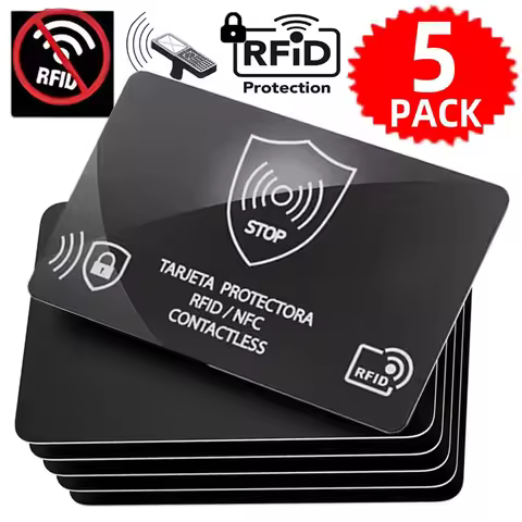 5/1Pcs RFID Blocking Card NFC Bank Debit Blocker Credit Card Protector Identity Theft Prevention for