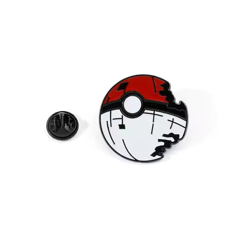 Pokemon Poke Elf Ball Brooch Hard Metal Enamel Lapel Pin Transform Ball Accessories Fashion Badge Je