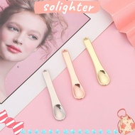SOLIGHTER Facial Cosmetic Mini Spoon Skincare Reusable Scoop Metal Makeup Beauty Scoop Spatula Face 