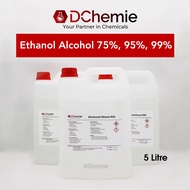 Ethanol Alcohol 75% / 95% / 99% [5000ML] Sanitizer / Solvent / Medical / Disinfection - Direct Facto