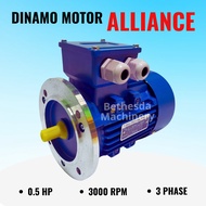 Dinamo Motor 0.5HP 0.37KW Dinamo 0.5 HP Dinamo Motor Alliance 0.5HP 3000RPM 3Phase B5