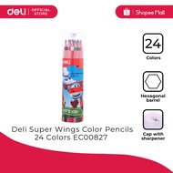 Deli EC00827 Super Wings Color Pencils 24 Colors