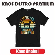 BA032 Pet Theme T-Shirt (Doggy) I Love My Labrador Retriever