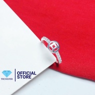 Nhẫn nữ kim tiền tài lộc đính đá chuẩn bạc ta - Nhẫn nữ THJ