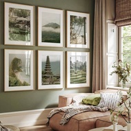 Bali art canvas prints depict tranquil Asian landscapes, suitable for modern homes, offices, and caf