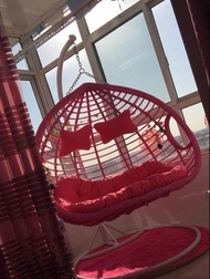 Bending bay hanging basket rattan chair coarse rattan home hanging chair indoor net red swing single