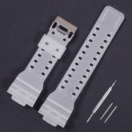 Dây Đeo Nhựa Màu Đen Mờ Cho G-SHOCK GA-400 GA-100 GB GA-700 Có Khóa Thép Dây Đeo Đồng Hồ PU Cho Đồng