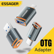 Essager USB3.0 OTG Adapter Type-C USB-A Micro Female to USB Micro iP Type-C Male Converter For Macbo