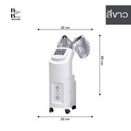 เครื่องอบไอน้ำ 2 หัว แบบโอโซนอัลตราโซนิก Ozone O3 Live Oxygen Hair Steamer Floor Salon ใช้สำหรับผลัก