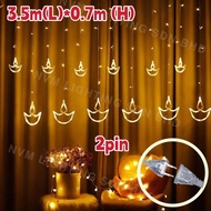 LED lights, Indian Diwali Festival decorative lights, Wandeng Festival curtain lights, Diwali festiv