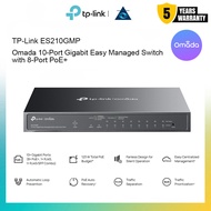 TP-Link ES210GMP Omada 10-Port Gigabit Easy Managed Switch with 8-Port PoE+