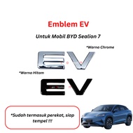 BYD Emblem EV for BYD Sealion Cars 7 Chrome & Black Colors Includes Adhesive Ready to Stick