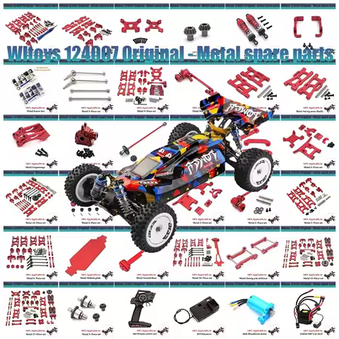 Wltoys 144001 144010 124007 124017 124019 184016 Metal Tail Wing Mount Fixing Bracket RC Car Upgrade