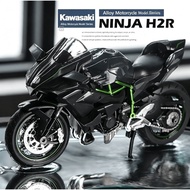 JoyFulToy 1:18 Alloy Motorcycle Toy H2R Style Racing Bike Collectible Gift Model