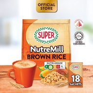 SUPER NutreMill Brown Rice 3in1 Instant Cereal Drink, 18 sachets   (Expiry: Nov 2026)