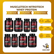 MuscleTech NitroTech Whey Protein 2lbs/4lbs - Chocolate / Vanilla / Strawberry / Cookies & Cream