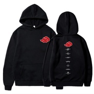 Japan Anime Akatsuki Cloud Symbols Print Men Hoodies Sweatshirt Streetwear Hoodie Men Oversized Sweatshirt Pullover Hoody Tee