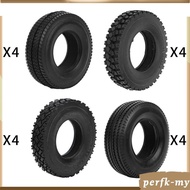 [PerfkMY] 4x Tyres Rubber,Upgrade Parts,Wear-Resistant Stable Driving Accessories, Grip Excellent Pe