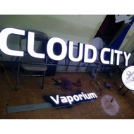 Processing and cutting aluminum mica letters, box letters, light letters, led lights, embossed lette