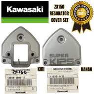 🔥100% ORIGINAL ZX150 RESONATOR COVER SET KIRI KANAN KAWASAKI NINJA KR150 150RR KRZ CYCLONE ZSR RESONATOR POWERVALVE