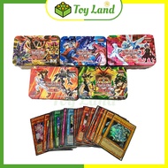 Yugi Cards Iron Box Yugioh Yugi-Oh Cards English Version 41 Cards Metallic Tin Box Children's Toys