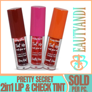 PRETTY SECRET
Lip & Cheek Tint 2.7ml( Sunset peach, Pretty pink, Rosy red ) Tint up & glow up | Lipt